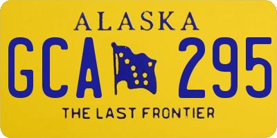 AK license plate GCA295