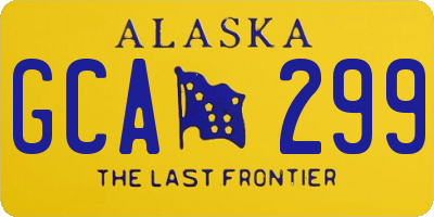 AK license plate GCA299