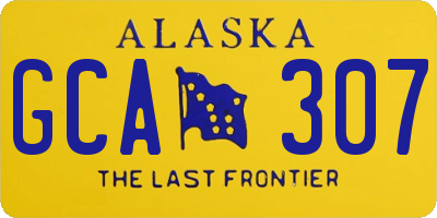 AK license plate GCA307
