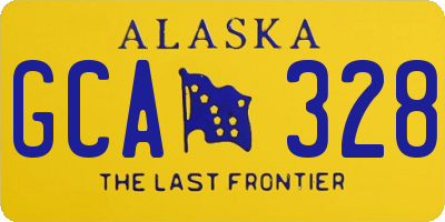 AK license plate GCA328