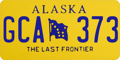 AK license plate GCA373
