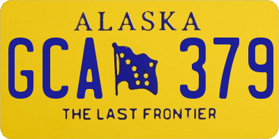 AK license plate GCA379