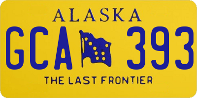 AK license plate GCA393