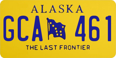AK license plate GCA461