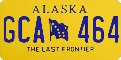 AK license plate GCA464