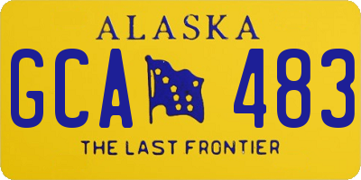 AK license plate GCA483