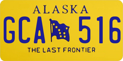 AK license plate GCA516