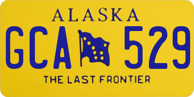 AK license plate GCA529