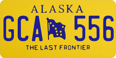 AK license plate GCA556