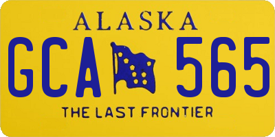AK license plate GCA565