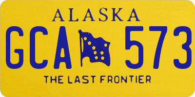 AK license plate GCA573