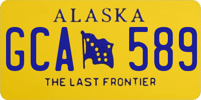 AK license plate GCA589