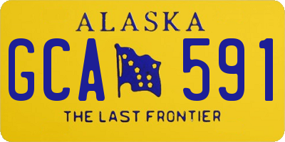 AK license plate GCA591