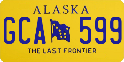 AK license plate GCA599