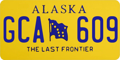 AK license plate GCA609