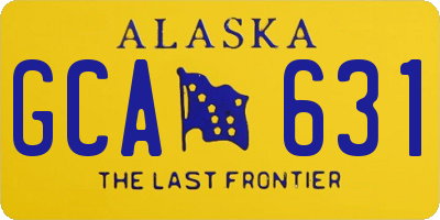 AK license plate GCA631