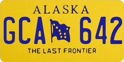 AK license plate GCA642