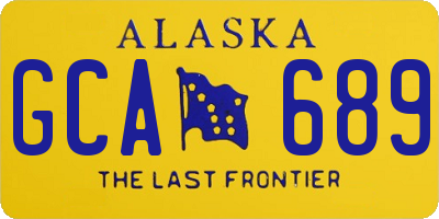 AK license plate GCA689