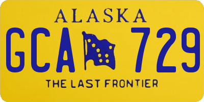 AK license plate GCA729