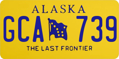 AK license plate GCA739