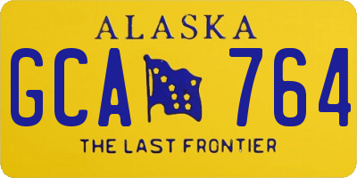 AK license plate GCA764