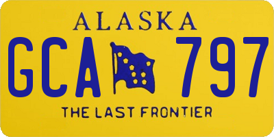 AK license plate GCA797