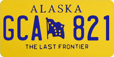 AK license plate GCA821