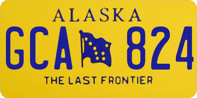 AK license plate GCA824