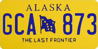 AK license plate GCA873