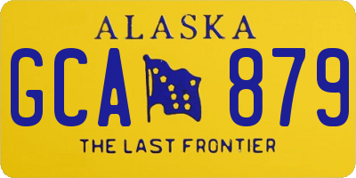 AK license plate GCA879