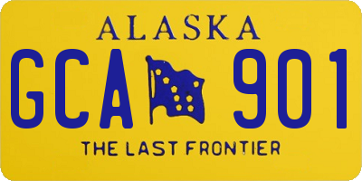 AK license plate GCA901