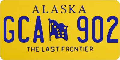 AK license plate GCA902