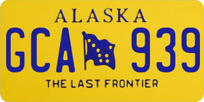 AK license plate GCA939