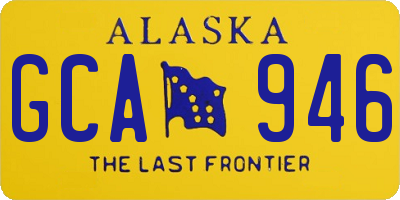 AK license plate GCA946
