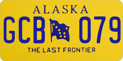AK license plate GCB079