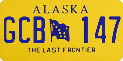 AK license plate GCB147