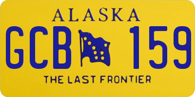 AK license plate GCB159