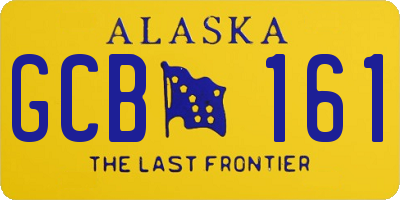 AK license plate GCB161