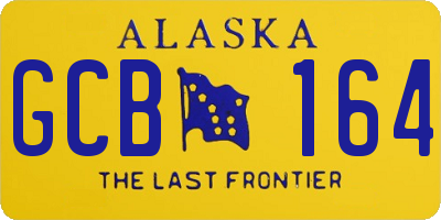 AK license plate GCB164