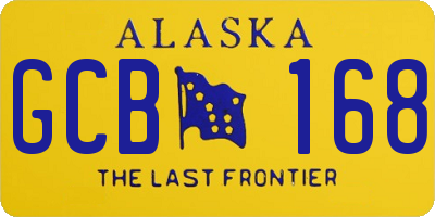 AK license plate GCB168