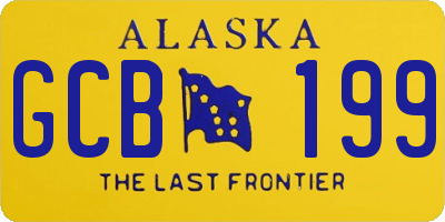AK license plate GCB199