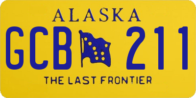 AK license plate GCB211