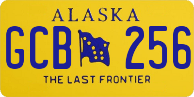 AK license plate GCB256