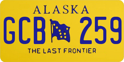 AK license plate GCB259