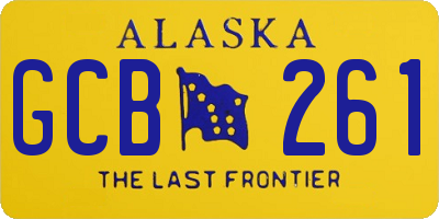 AK license plate GCB261