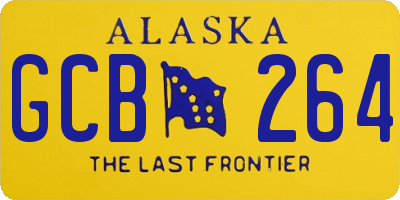 AK license plate GCB264