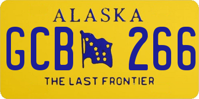 AK license plate GCB266