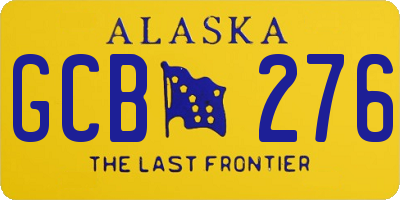 AK license plate GCB276