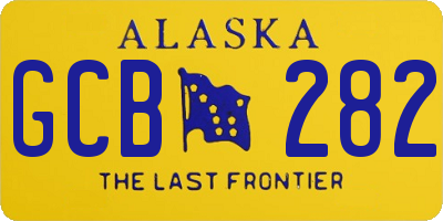 AK license plate GCB282