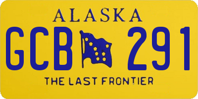 AK license plate GCB291